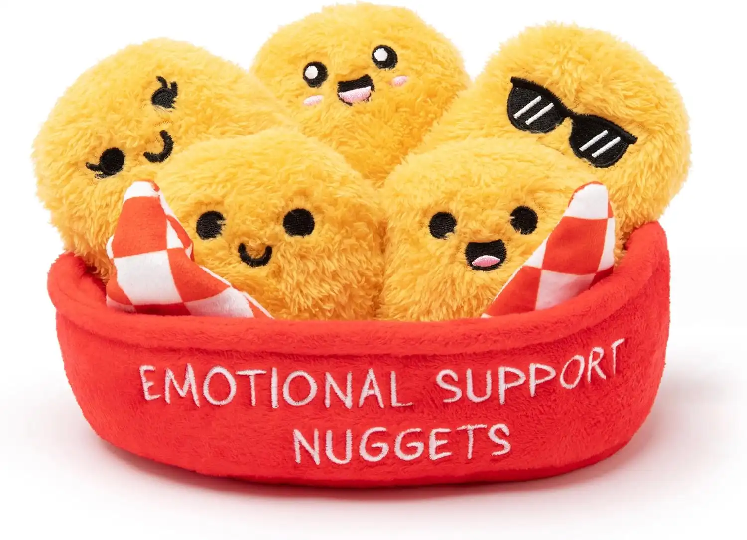 What Do You Meme Emotional Support Nuggets - Plush Nuggets Stuffed Animal, Perfect for Stocking Stuffers for Kids and Teens