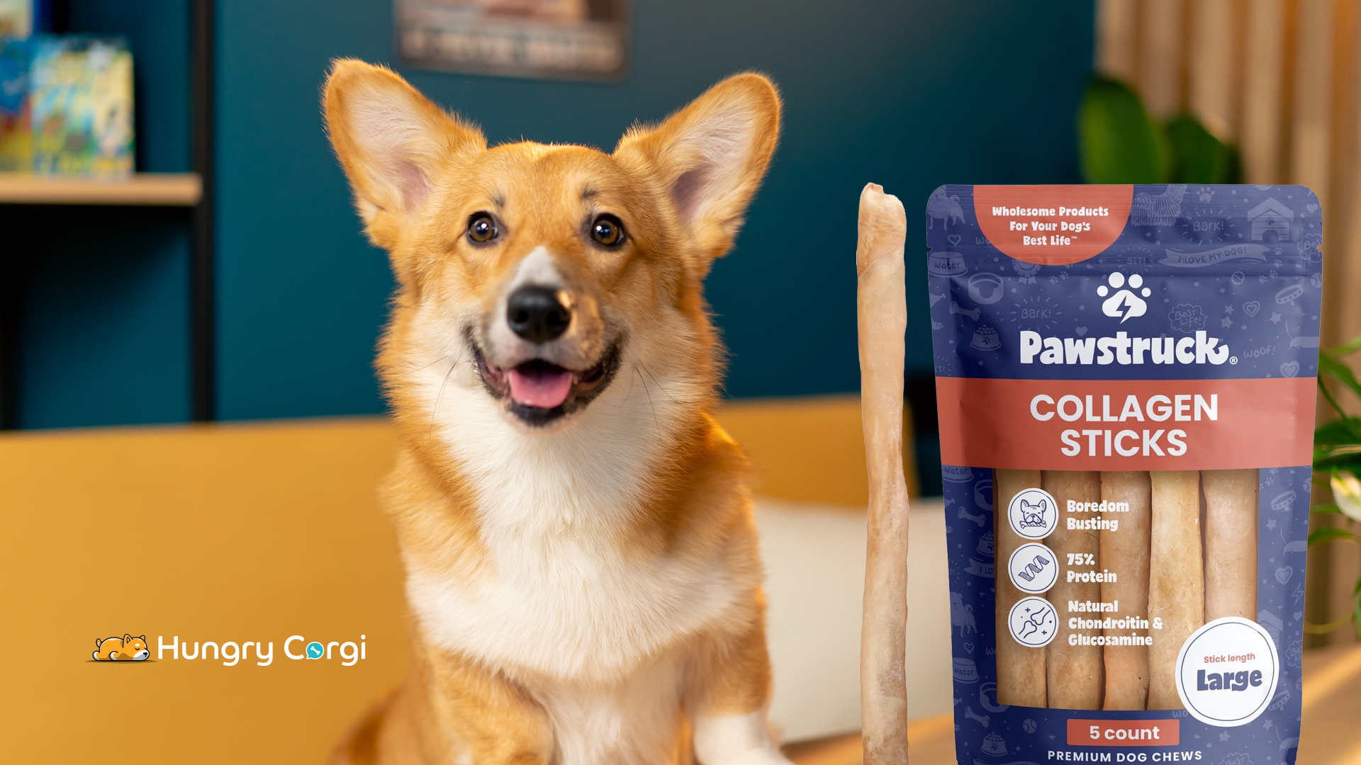 Pawstruck Natural Beef Collagen Sticks